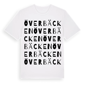 Överbäcken ordlek t-shirt – ekologisk bomull t-shirt från Pinshirt