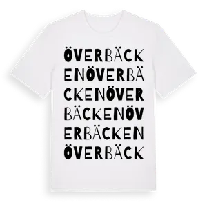 Överbäcken ordlek t-shirt – ekologisk bomull t-shirt från Pinshirt