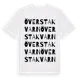 White t-shirt med Överstakvarn ordlek t-shirt