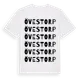 White t-shirt med Övestorp ordlek t-shirt