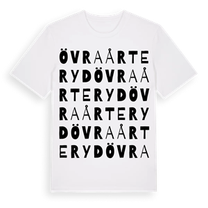 Övra Årteryd ordlek t-shirt – ekologisk bomull t-shirt från PinShirt