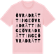 Pink Cotton t-shirt med Övra Drättinge ordlek t-shirt