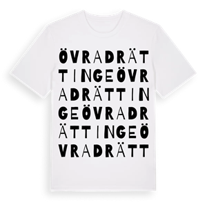 Övra Drättinge ordlek t-shirt – ekologisk bomull t-shirt från PinShirt