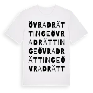 Övra Drättinge ordlek t-shirt – ekologisk bomull t-shirt från Pinshirt