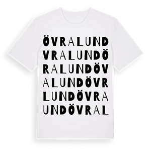 Övralund ordlek t-shirt – ekologisk bomull t-shirt från Pinshirt