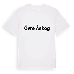 Övre Åskog fetstil t-shirt – ekologisk bomull t-shirt från Pinshirt