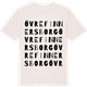 Vintage White t-shirt med Övre Finnersborg ordlek t-shirt