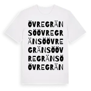 Övre Gränsö ordlek t-shirt – ekologisk bomull t-shirt från Pinshirt