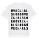 Övre Karlsborg ordlek t-shirt