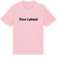 Pink Cotton t-shirt med Övre Lybäck fetstil t-shirt