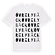 White t-shirt med Övre Lybäck ordlek t-shirt