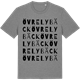 Mid Heather Gray t-shirt med Övre Lybäck ordlek t-shirt