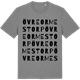 Mid Heather Gray t-shirt med Övre Ormestorp ordlek t-shirt