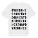 White t-shirt med Övre Ormestorp ordlek t-shirt