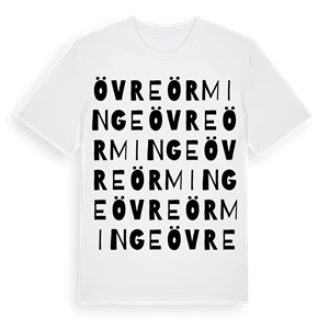 Övre Örminge ordlek t-shirt – ekologisk bomull t-shirt från Pinshirt