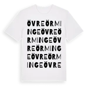 Övre Örminge ordlek t-shirt – ekologisk bomull t-shirt från Pinshirt
