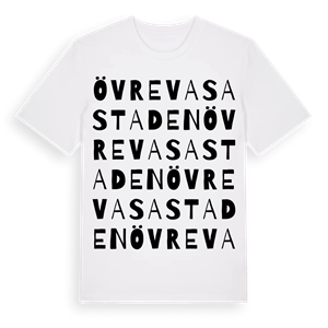 Övre Vasastaden ordlek t-shirt – ekologisk bomull t-shirt från Pinshirt