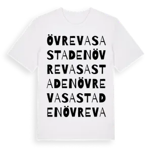 Övre Vasastaden ordlek t-shirt – ekologisk bomull t-shirt från Pinshirt