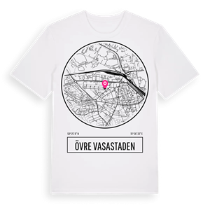 Övre Vasastaden t-shirt – ekologisk bomull t-shirt från Pinshirt