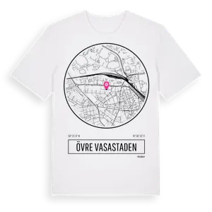 Övre Vasastaden t-shirt – ekologisk bomull t-shirt från Pinshirt