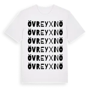 Övre Yxnö ordlek t-shirt – ekologisk bomull t-shirt från Pinshirt