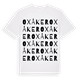 White t-shirt med Oxåker ordlek t-shirt