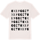 Vintage White t-shirt med Oxbygget ordlek t-shirt