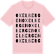 Pink Cotton t-shirt med Oxelbergen ordlek t-shirt