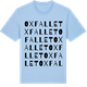 Blue Soul t-shirt med Oxfallet ordlek t-shirt