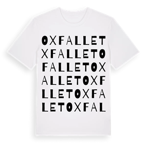 Oxfallet ordlek t-shirt – ekologisk bomull t-shirt från Pinshirt