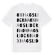 White t-shirt med Oxhagsliderna ordlek t-shirt