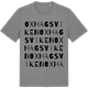 Mid Heather Gray t-shirt med Oxhagsviken ordlek t-shirt
