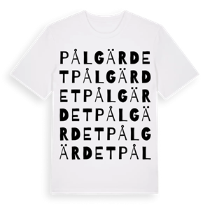 Pålgärdet ordlek t-shirt – ekologisk bomull t-shirt från Pinshirt