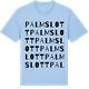 Blue Soul t-shirt med Palmslott ordlek t-shirt