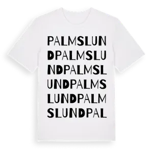 Palmslund ordlek t-shirt – ekologisk bomull t-shirt från Pinshirt
