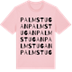 Pink Cotton t-shirt med Palmstugan ordlek t-shirt