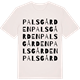 Vintage White t-shirt med Palsgården ordlek t-shirt