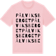 Pink Cotton t-shirt med Pålviksberget ordlek t-shirt