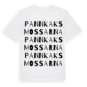 Pannkaksmossarna ordlek t-shirt – ekologisk bomull t-shirt från Pinshirt