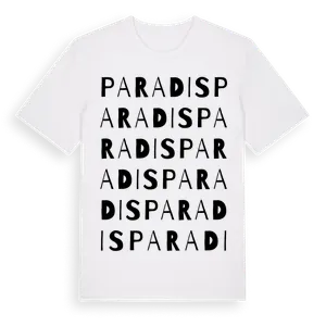 Paradis ordlek t-shirt – ekologisk bomull t-shirt från Pinshirt