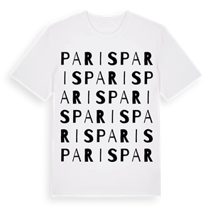 Paris ordlek t-shirt – ekologisk bomull t-shirt från PinShirt
