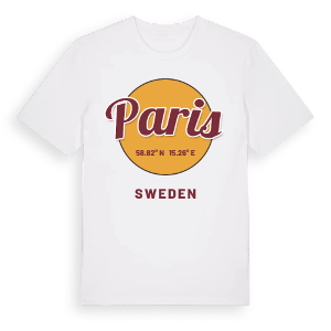 Paris cirkel t-shirt – ekologisk bomull t-shirt från Pinshirt