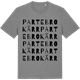 Mid Heather Gray t-shirt med Partebrokärr ordlek t-shirt