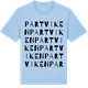 Blue Soul t-shirt med Partviken ordlek t-shirt
