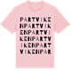 Pink Cotton t-shirt med Partviken ordlek t-shirt
