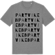 Mid Heather Gray t-shirt med Partviken ordlek t-shirt