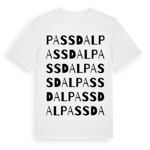 Passdal ordlek t-shirt – ekologisk bomull t-shirt från Pinshirt