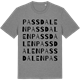 Mid Heather Gray t-shirt med Passdalen ordlek t-shirt