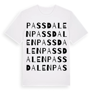Passdalen ordlek t-shirt – ekologisk bomull t-shirt från Pinshirt