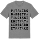Mid Heather Gray t-shirt med Påtåkersgärdet ordlek t-shirt